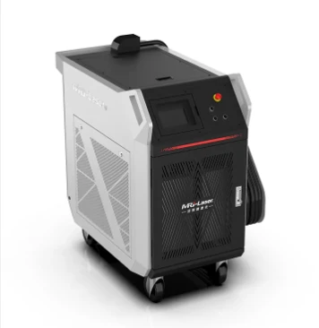 Premium Black & White 1000W Laser Cleaning System, High-End Industrial Surface Treatment For Metal Rust And Wood Paint factory